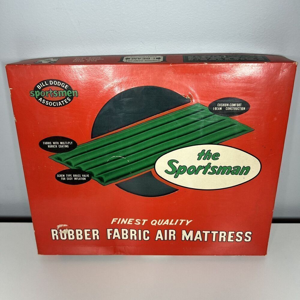Bill Dodge Associates Sportsmen Vintage Air Mattress. NEW. The Sportsman. Rare
